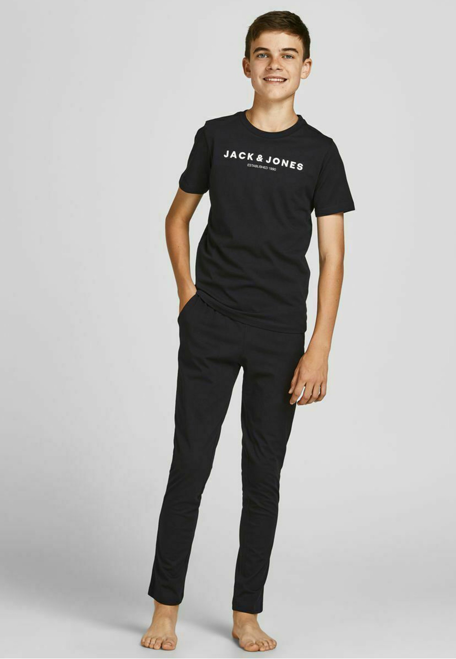 Jack & Jones Junior Pantaloncini intimi 'Jaclichfield' in Grigio, Rosso
