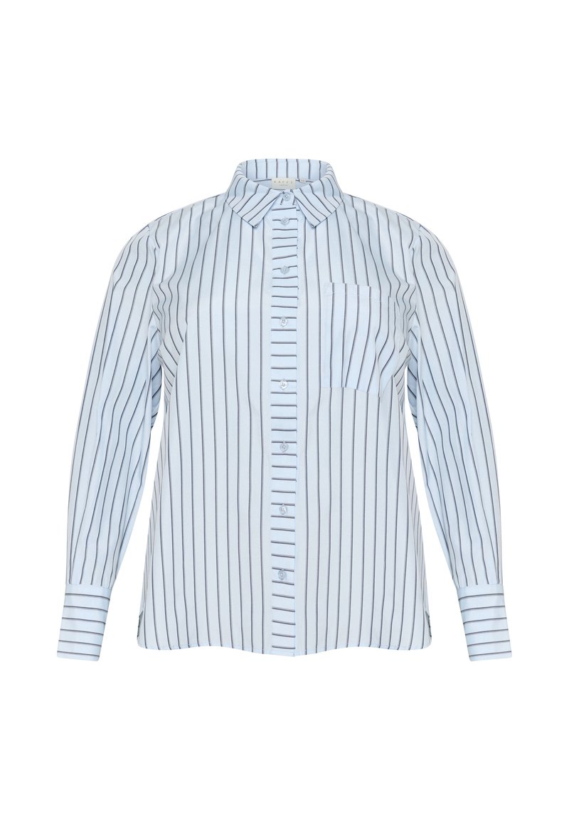 Kaffe Curve Overhemdblouse blauw Kaffe Curve Overhemdblouse blauw