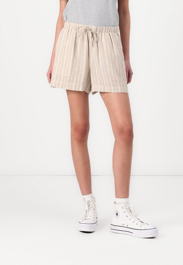 EASY STRIPE - Shorts - khaki