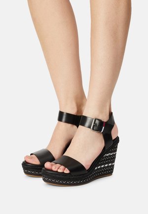 Tommy Jeans, Sandales à talons hauts - black