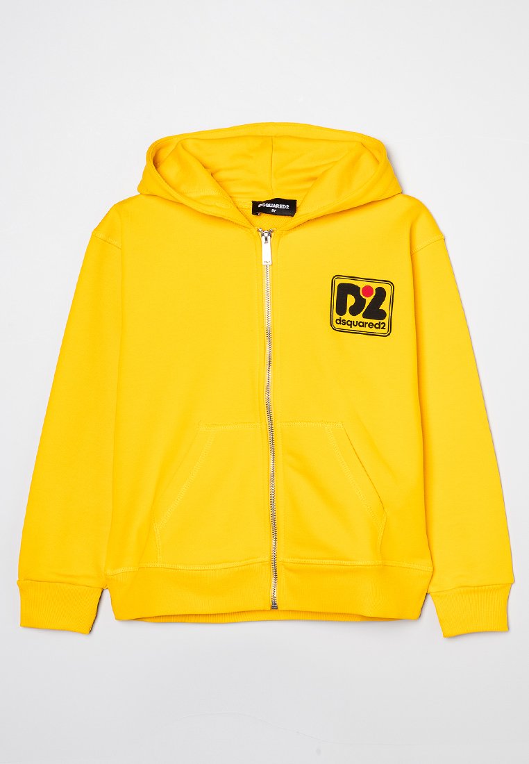 Dsquared2 Sweater met rits geel