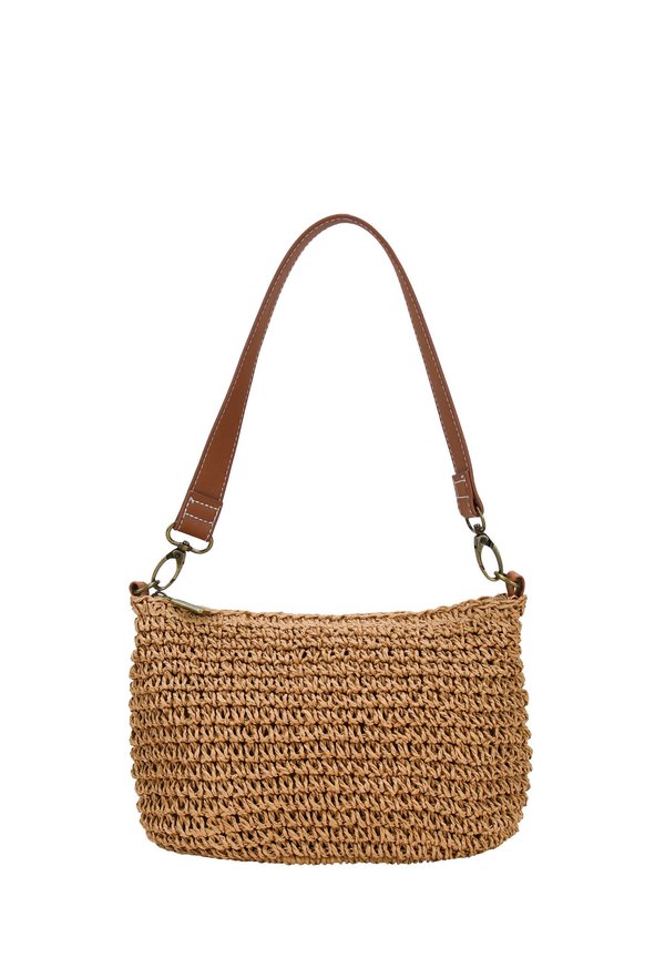 CON CREMALLERA - Handtasche - tostado