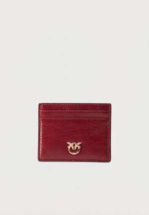CARD HOLDER SIMPLY - Denarnica - rosso scuro/gold-coloured