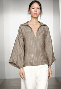 Massimo Dutti - Blouse - mottled brown Thumbnail Image 1