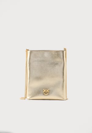 FLAT SATCHEL - Mala a tiracolo - matt gold-coloured