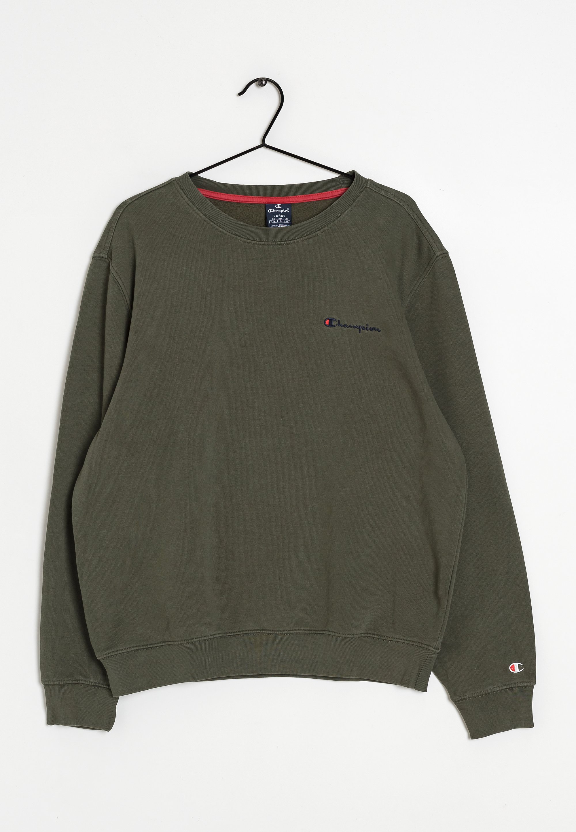 Shirt Champion Pullover Green Champion Sweatshirt Green (Pre-owned)