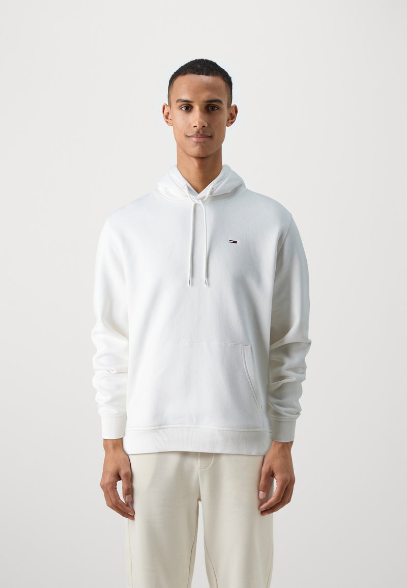 Tommy Jeans FLAG HOODIE - Hoodie - ancient white
