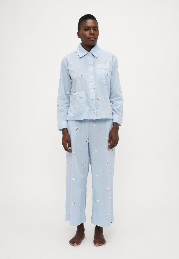 SHEEP SLEEPWEAR BUTTON DOWN PJ - Pyjama set - sky
