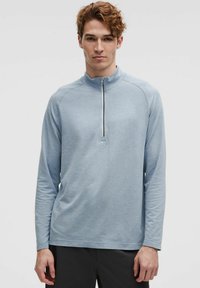 lululemon - METAL VENT TECH HALF ZIP - Felpa con zip - Washed Denim/Starch Blue Immagine in miniatura 1