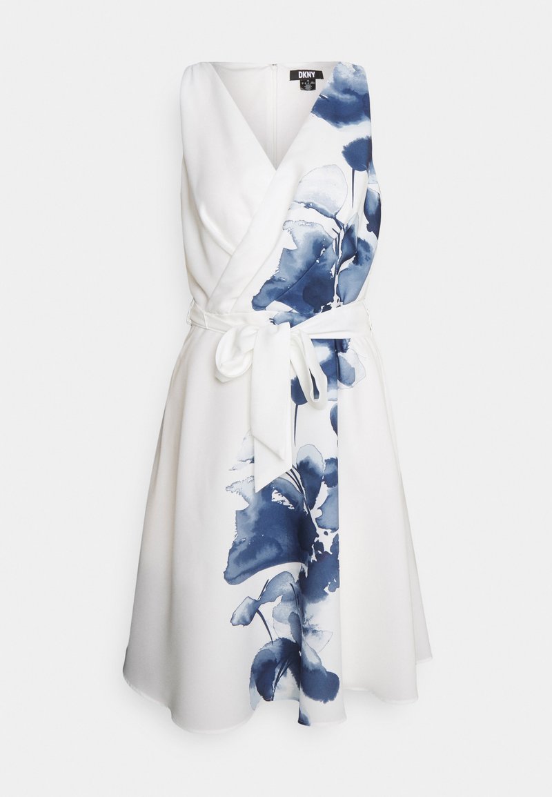 dkny white floral dress