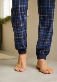 Next REGULAR FIT - THERMAL LONG SLEEVE SET - Pyjama - grey navy blue check