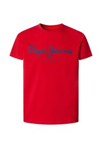 Pepe Jeans ORIGINAL STRETCH  - Majica kratkih rukava s printom - rugby red