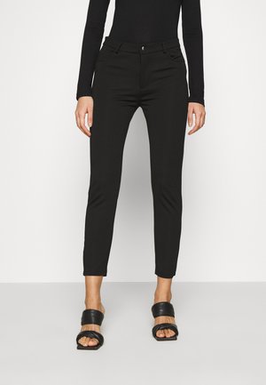 Slim Fit Punto Trousers - Pantalon classique - black
