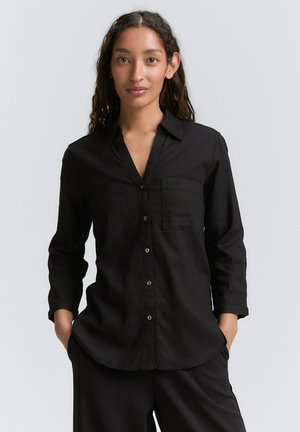 EASY SHAPE - Skjortebluser - deep black