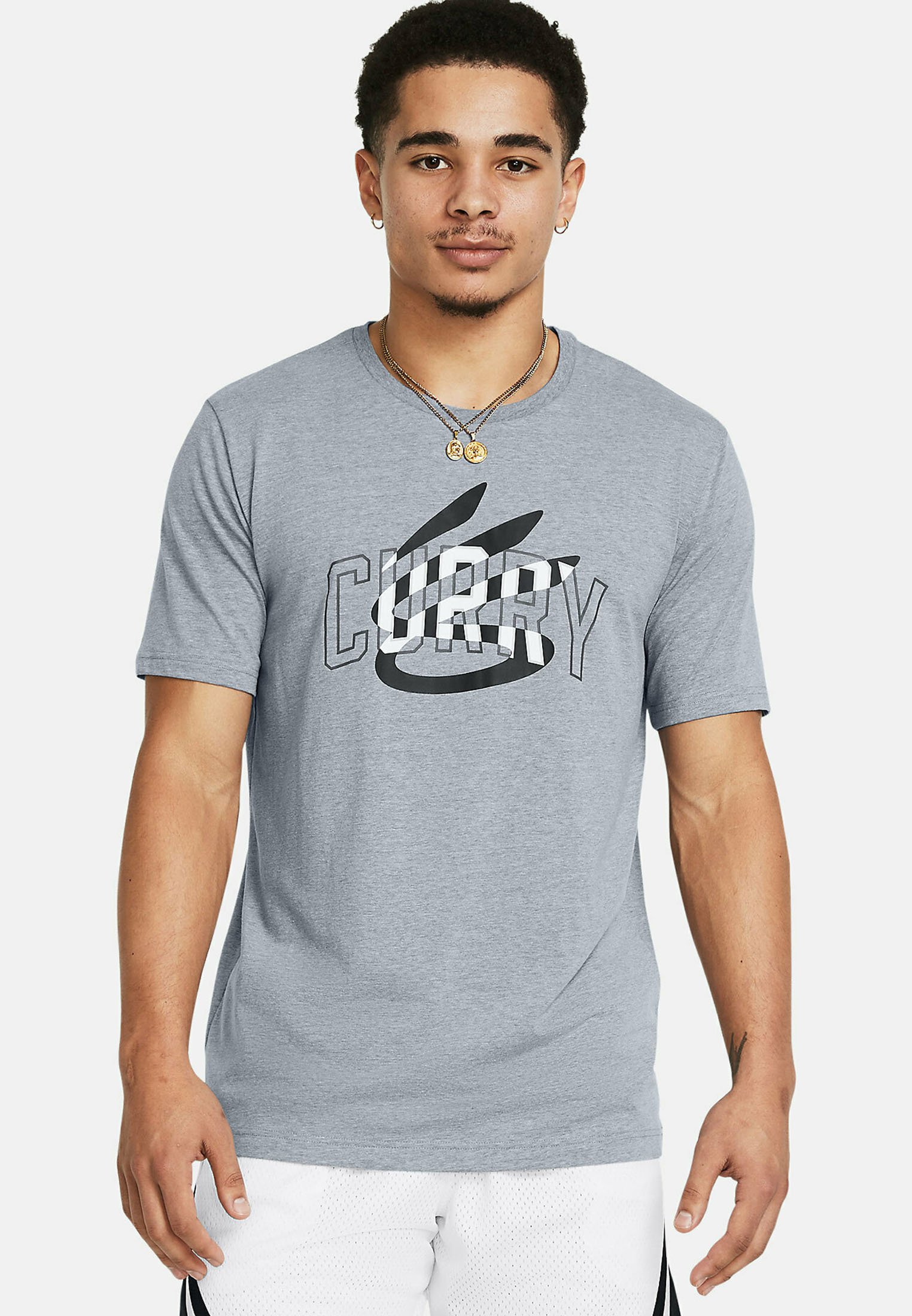 Under Armour SHORT-SLEEVE GRAPH CURRY CHAMP MINDSET - Print T 