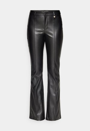 ONLY ONLBLAKE FLARED PIN LEA PANT - Pantaloni - black