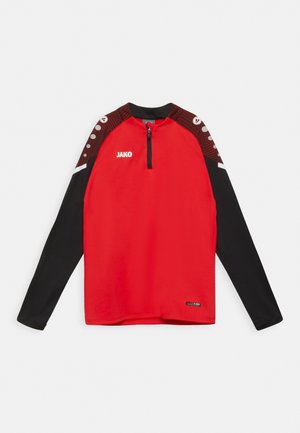 ZIP PERFORMANCE - Sweater - rot/schwarz