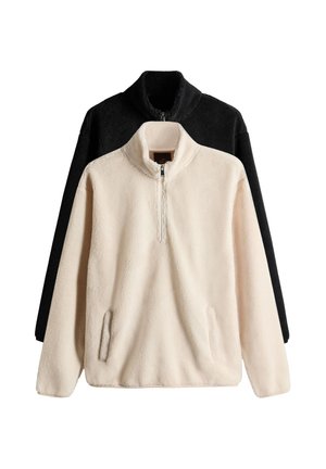 THE SET REGULAR FIT - 2 PACK - Fleece trui - black cream