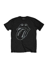 Paradiso Clothing THE ROLLING STONES TONGUE DIAMANTE - Print T-shirt - black