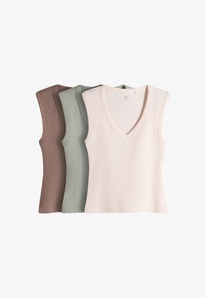 THE SET, 3 PACK - Top - pale green pink neutral