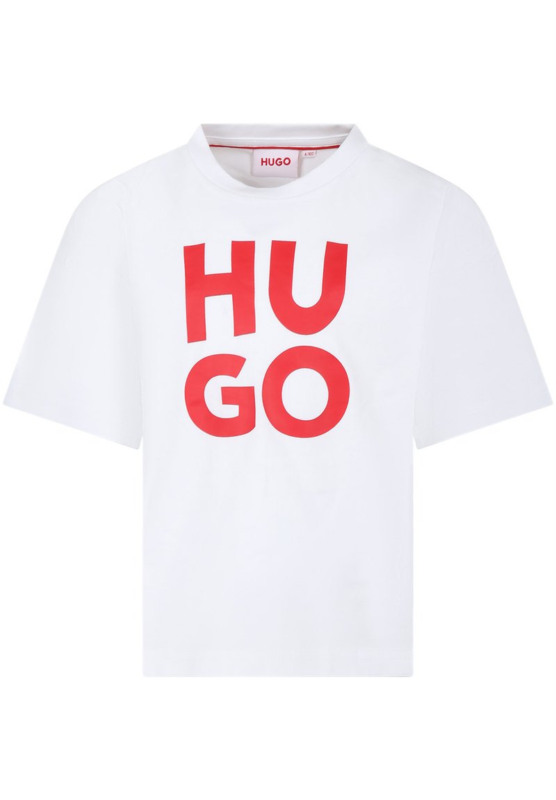HUGO T-shirt print rood HUGO T-shirt print rood