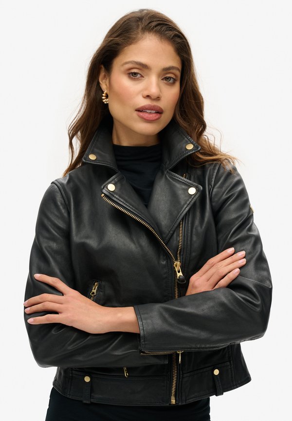 STUDDED BIKER - Lederjacke