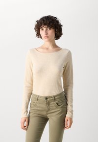 Marc O'Polo LONG SLEEVE BOAT NECK - Topper langermet - dusty field