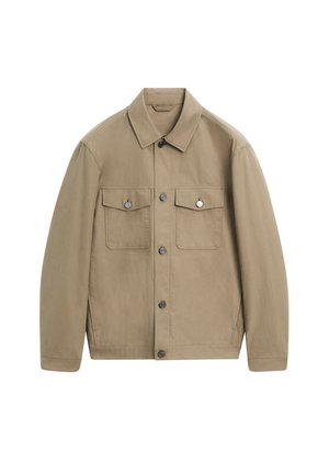 Massimo Dutti, DOUBLE POCKET TRUCKER JACKET - Giacca leggera - ochre