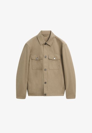Massimo Dutti, DOUBLE POCKET TRUCKER JACKET - Let jakke / Sommerjakker - ochre