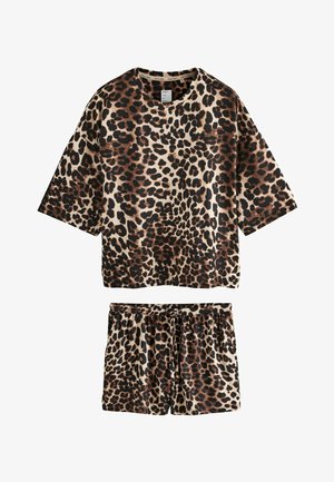 Next, REGULAR FIT - COSY SHORT SET PYJAMAS . - Yöasusetti - leopard