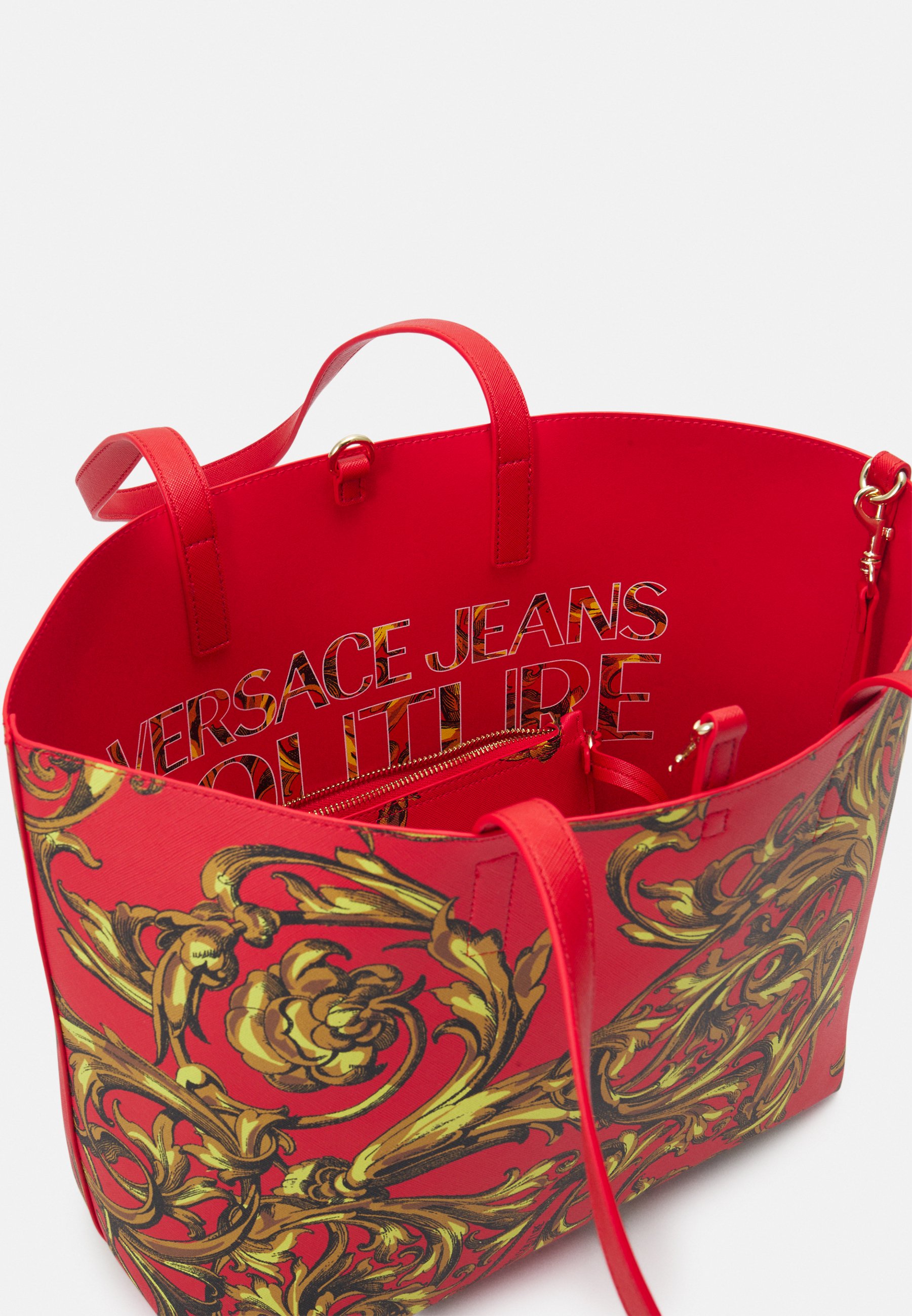Versace Jeans Couture SAFFIANO SHOPPING BAG - Handbag - red/gold/red -  Zalando.ie