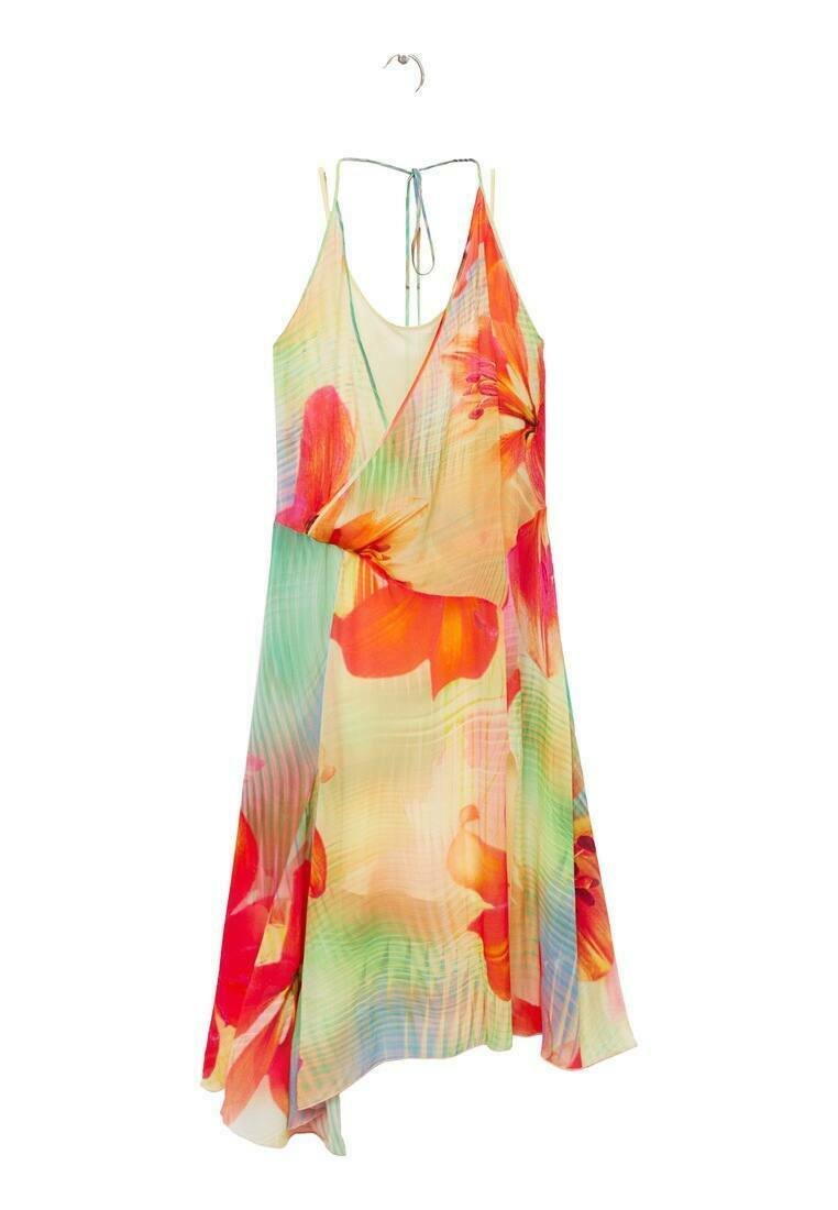 Mango Jurk lichtgeel