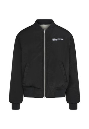 Karl Lagerfeld Jeans, KLJ REVERSIBLE FAUX FUR BOMBER - Χειμωνιάτικο μπουφάν - egret