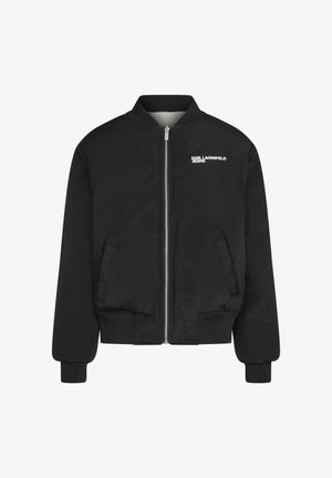 Karl Lagerfeld Jeans, KLJ REVERSIBLE FAUX FUR BOMBER - Χειμωνιάτικο μπουφάν - egret