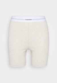 BIKE SHORT COTTON STRETCH RIB - Alushousut - oatmeal heather