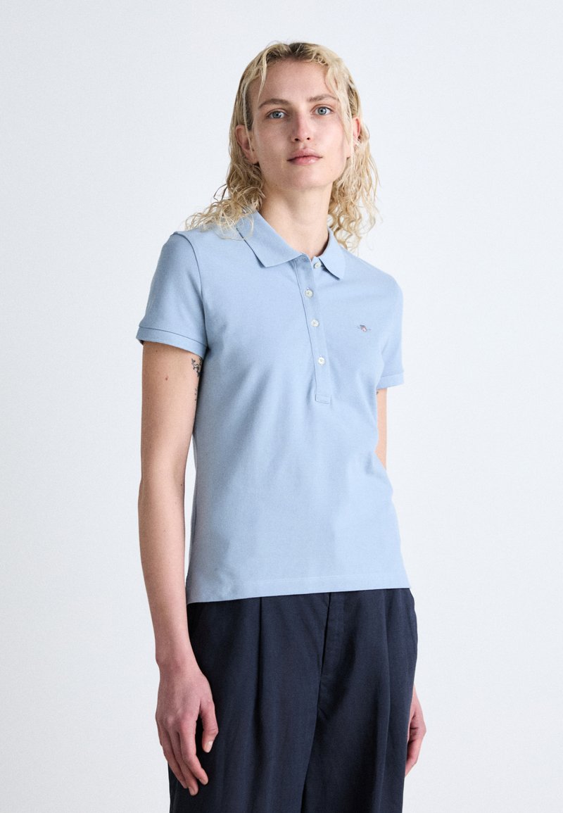 GANT SLIM SHEILD CAP SLEEVE - Polokošeľa - dove blue