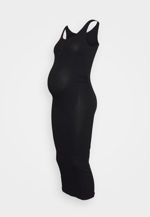 Pieces Maternity PMKITTE TANK MIDI DRESS - Φόρεμα-πουλόβερ - black