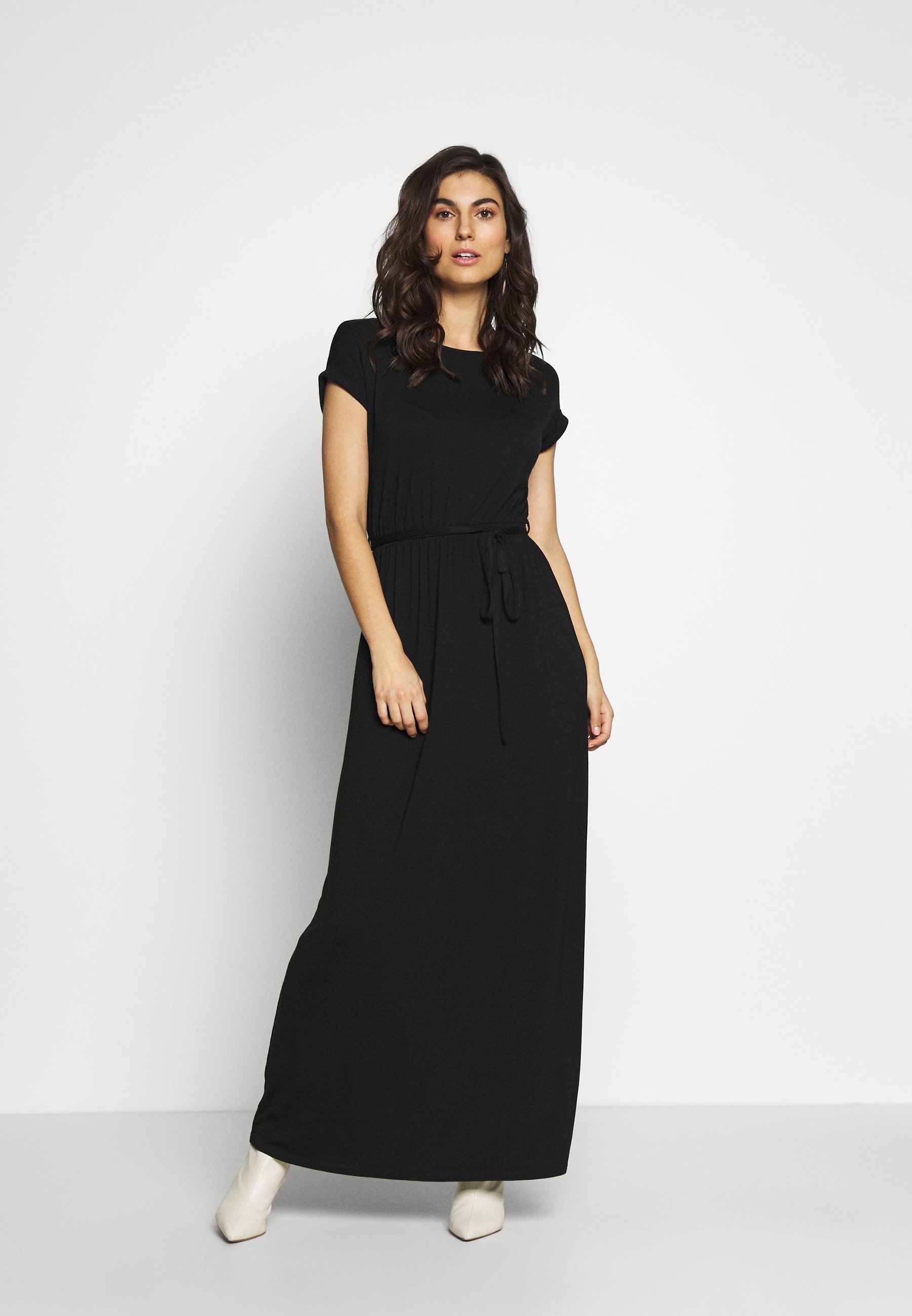 Dorothy Perkins PLAIN ROLL SLEEVE DRESS Maxikjole black Dorothy Perkins COBALT PLAIN ROLL SLEEVE - Maxikjole - cobalt