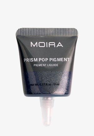 Moira Prism Pop Pigment nestemäinen luomiväri pienessä mustassa ja kimaltavassa putkilossa, jossa on kirkas kärkiosa, tilavuus 8 ml.