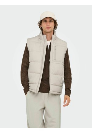 ONSJAKE QUILTED  - Brezrokavnik - silver lining