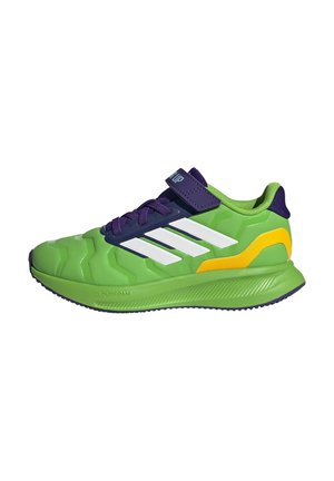 IRON HULK RUNFALCON - Scarpe primi passi - semi solar/green/cloud white collegiate/purple