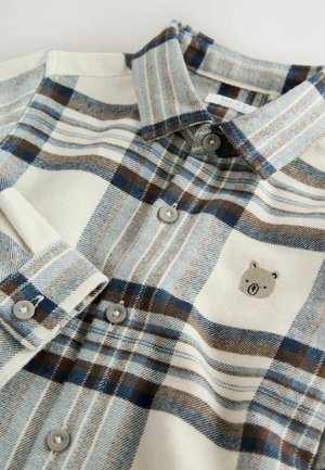 Next REGULAR FIT - LONG SLEEVE CHECK CHARACTER - Shirt - blue ecru
