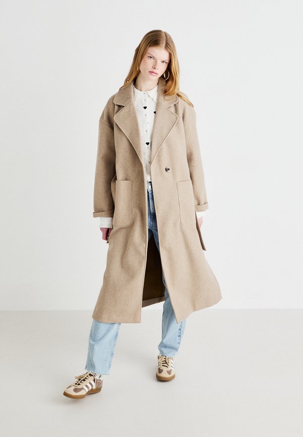 VIPOKA LONG COAT - Classic coat - savannah tan melange3