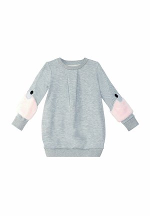 Strickkleid - grau meliert