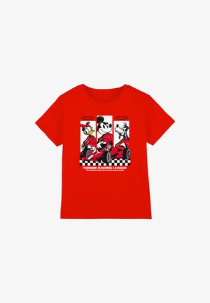 Disney, MICKEY AND FRIENDS RACE LEAGUE - Print T-shirt - red