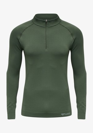 STROKE SEAMLESS HALF - Longsleeve - thyme