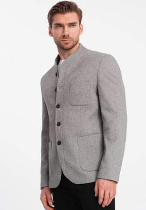 WITH STAND-UP COLLAR - Blazer jacket - light grey