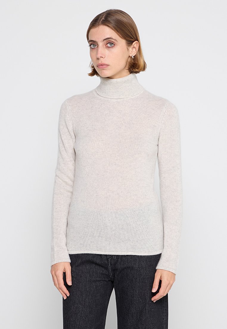 Just Cashmere Trui lichtgrijs