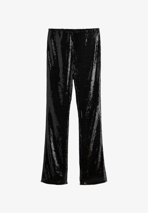 Next SEQUIN    - Pantalones - black