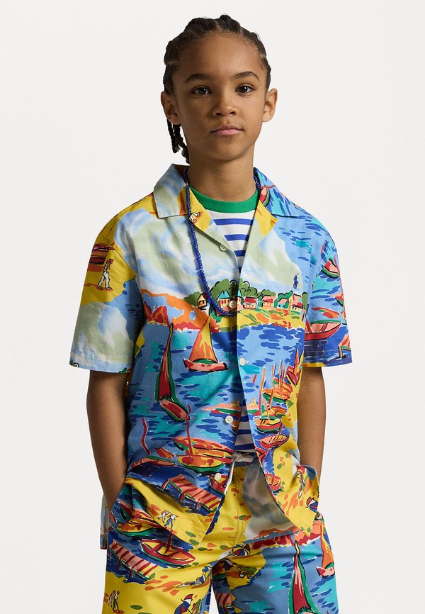 RIVIERA PRINT COTTON CAMP SHIRT - Shirt